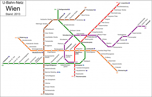 Схема Венского метрополитена